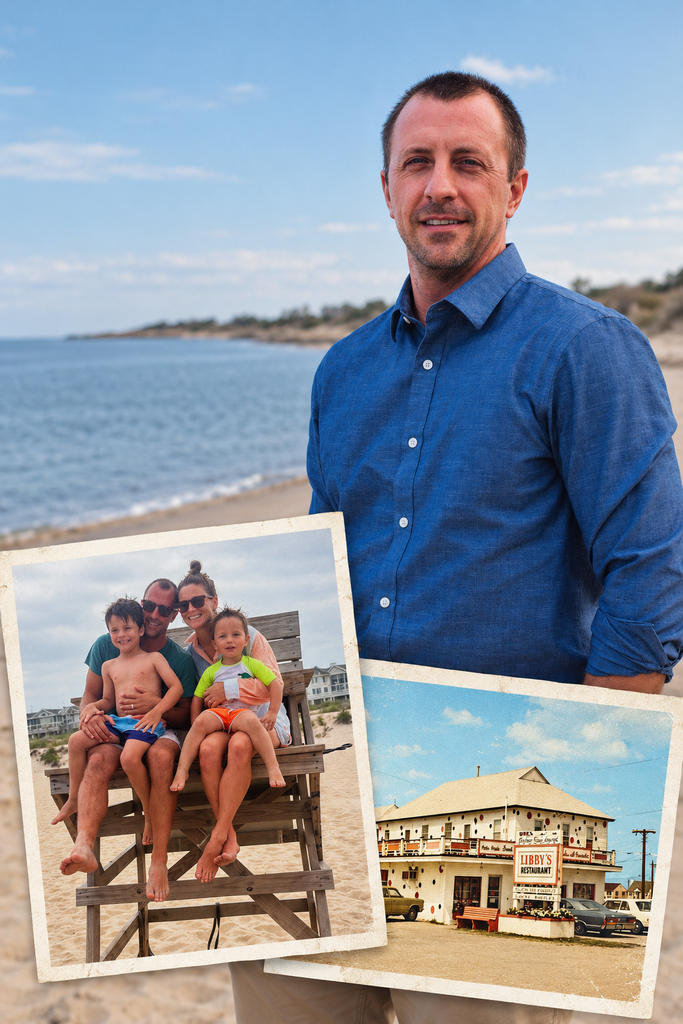 coastal family memories collage
